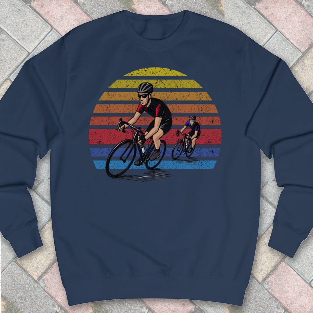Wielrenners retro zon Sweater
