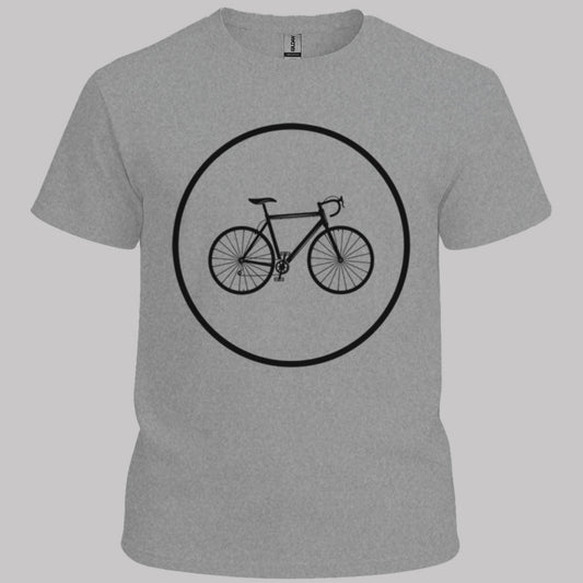 Racefietspad zwart T‑Shirt