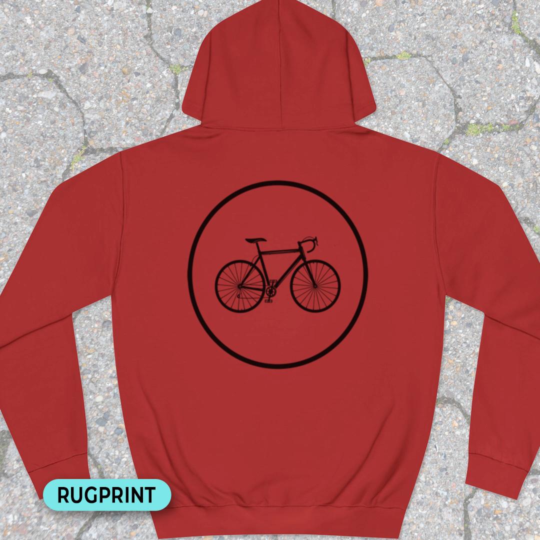Racefietspad rugprint Hoodie
