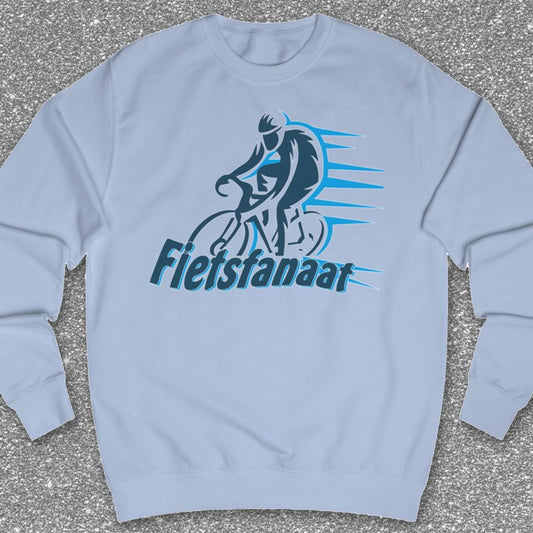 Fietsfanaat blauw Sweater
