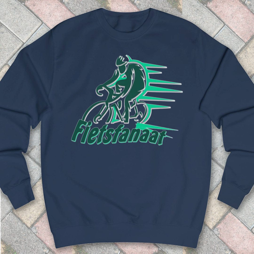 Fietsfanaat groen Sweater