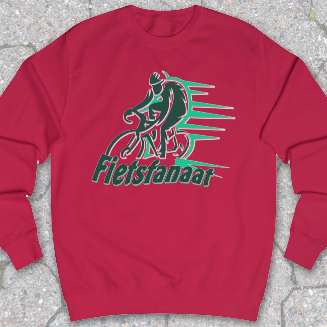 Fietsfanaat groen Sweater