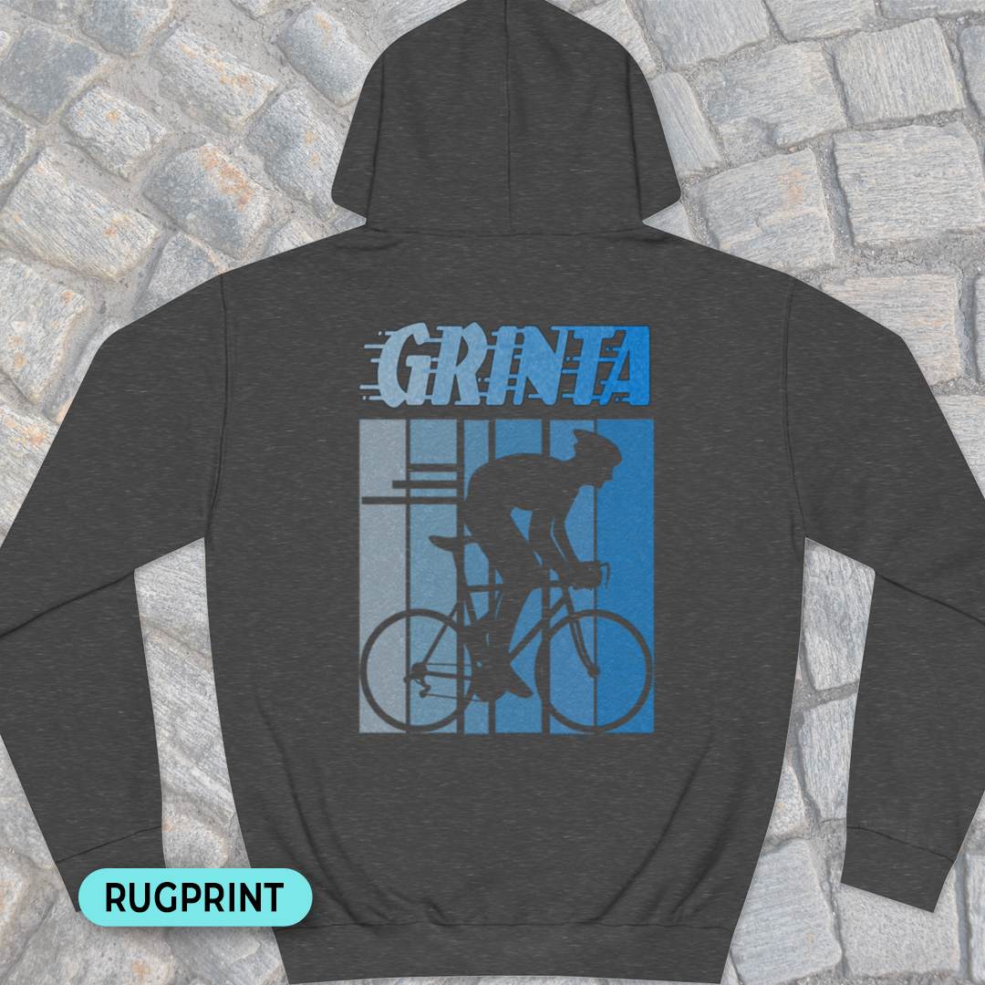 Grinta (blauw) rugprint Hoodie