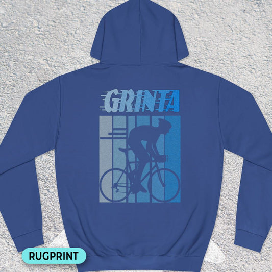Grinta (blauw) rugprint Hoodie