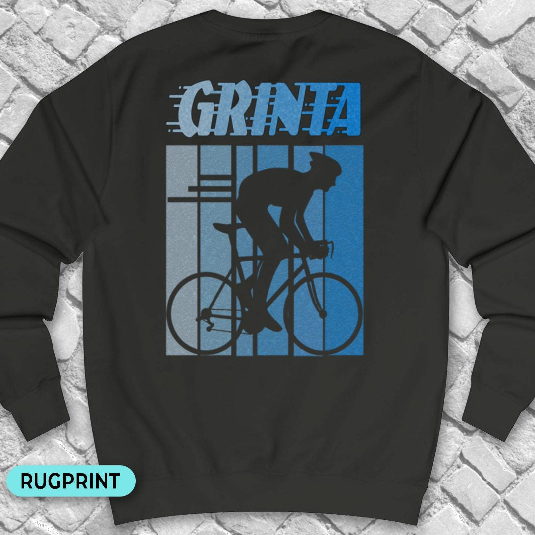 Grinta (blauw) rugprint Sweater