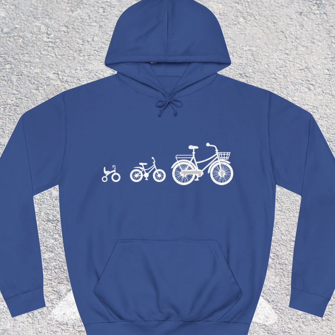 Mamafiets en kids wit Hoodie