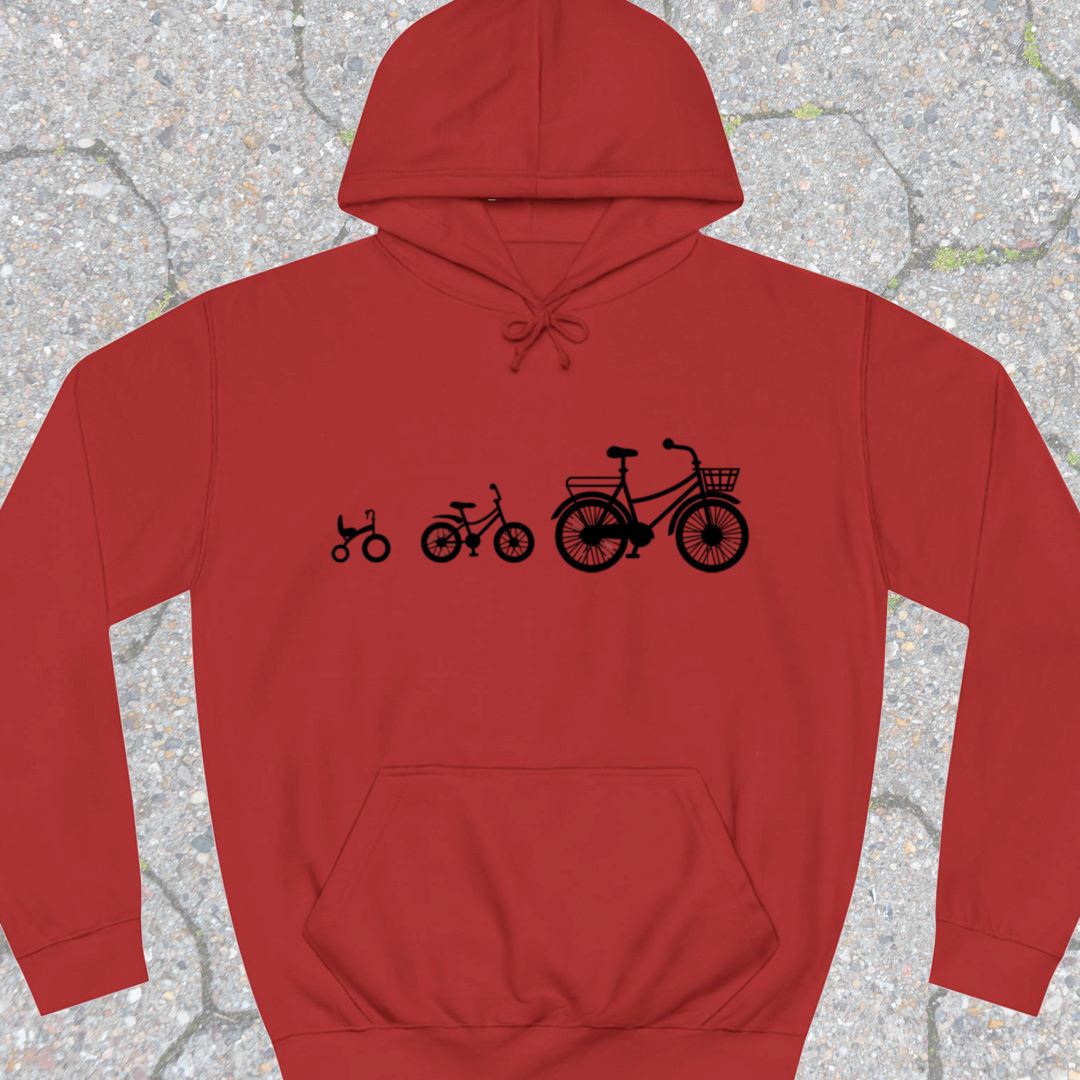 Mamafiets en kids zwart Hoodie