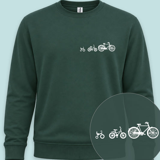 Papafiets & kids wit Sweater
