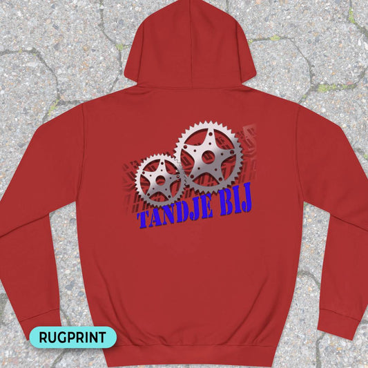 Tandje Bij (blauw) rugprint Hoodie