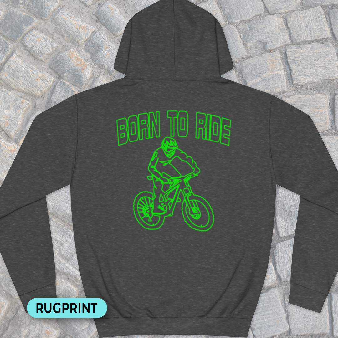 Born to Ride rugprint Hoodie
