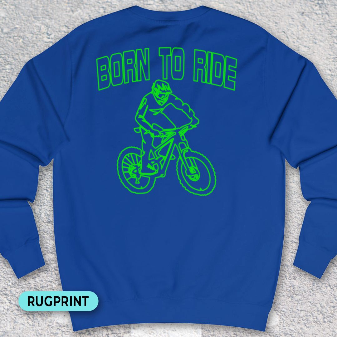 Born to Ride rugprint Sweater