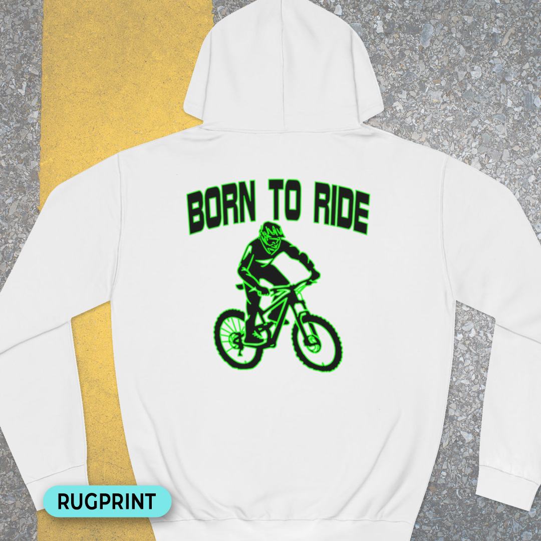 Born to Ride rugprint Hoodie