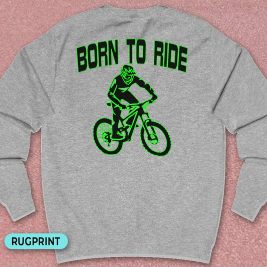Born to Ride rugprint Sweater