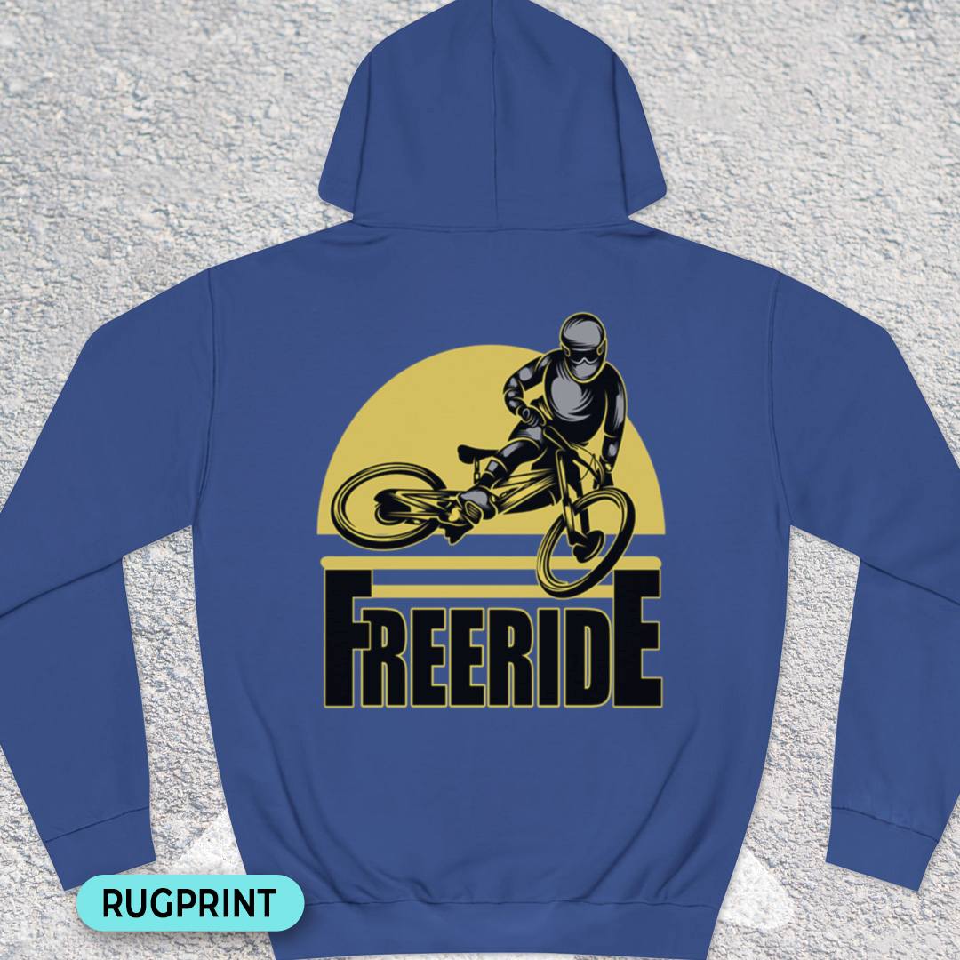 Freeride rugprint Hoodie