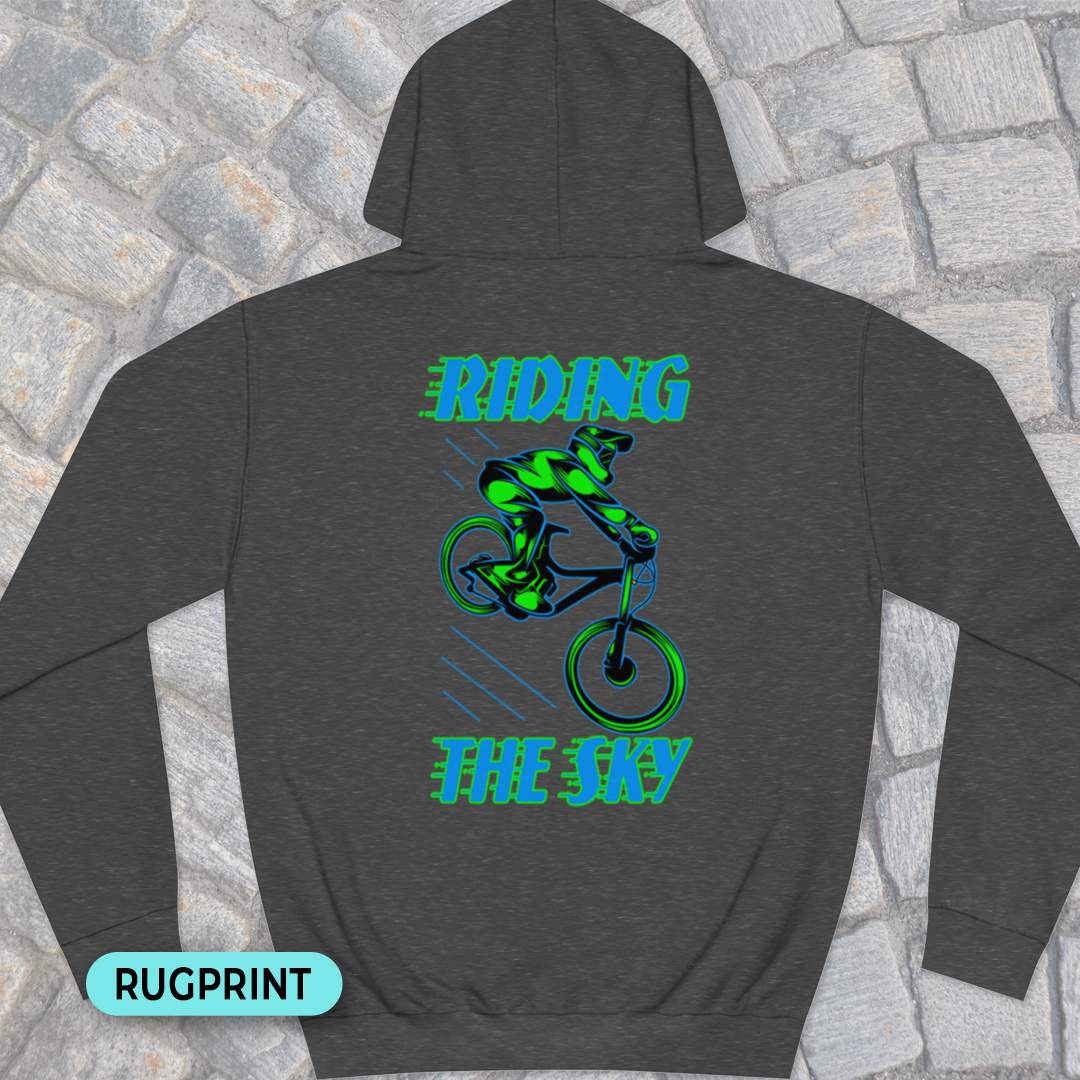 Riding the Sky rugprint Hoodie