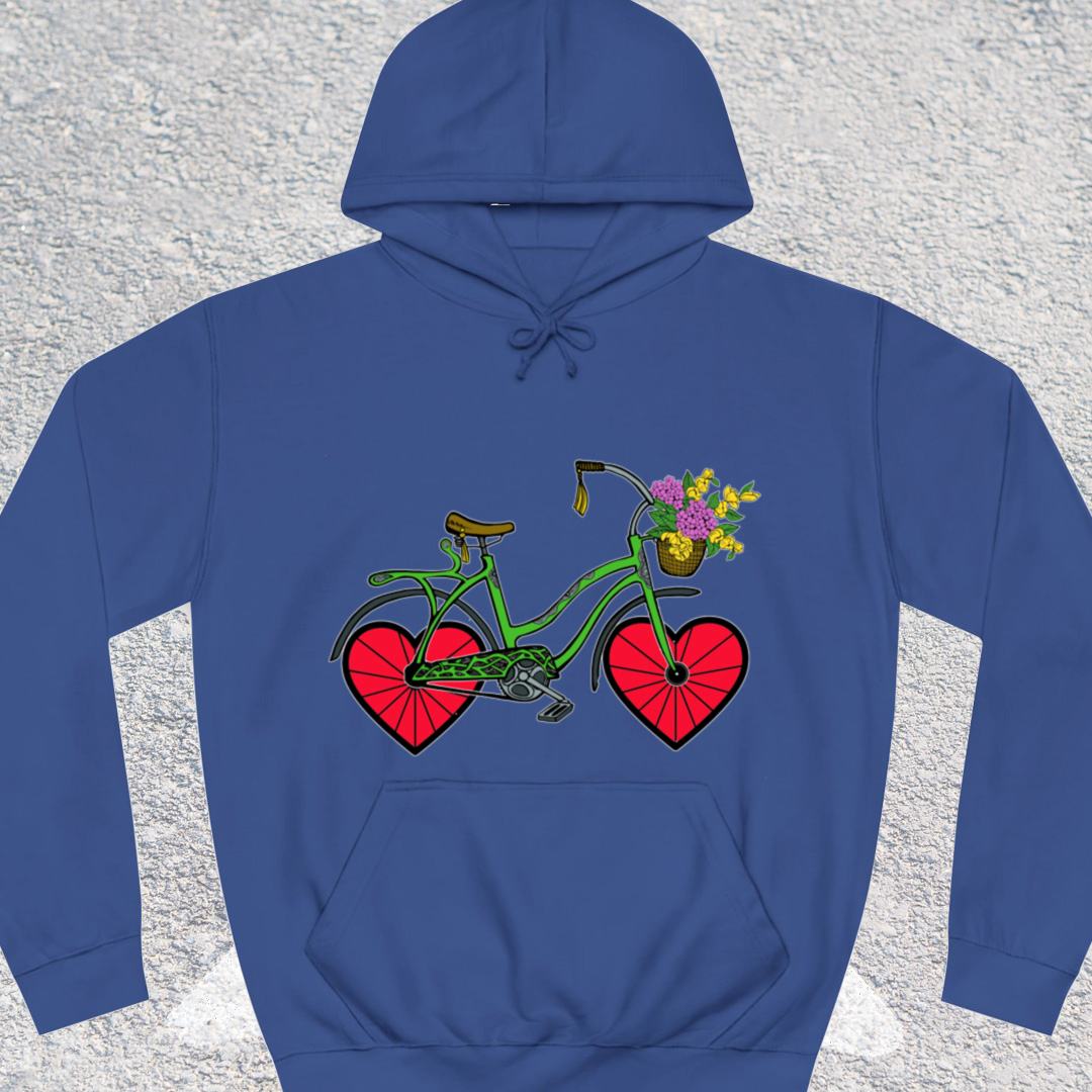 Fiets met hartwielen Hoodie