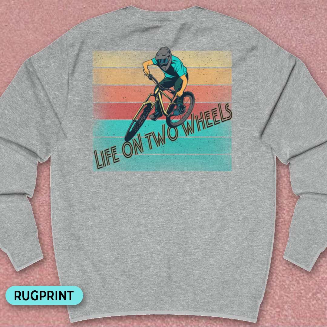 Life on Two Wheels rugprint Sweater