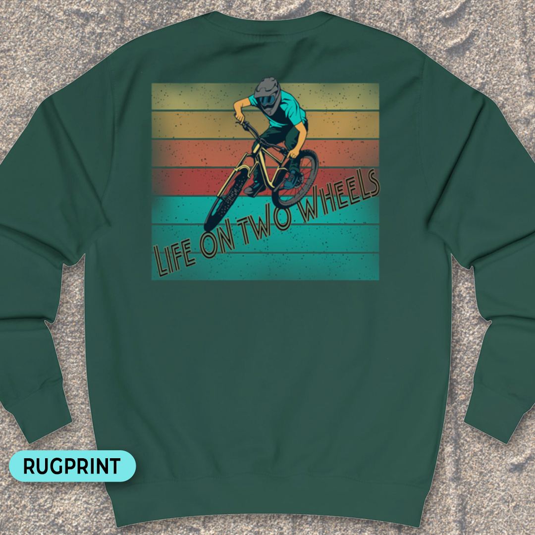 Life on Two Wheels rugprint Sweater