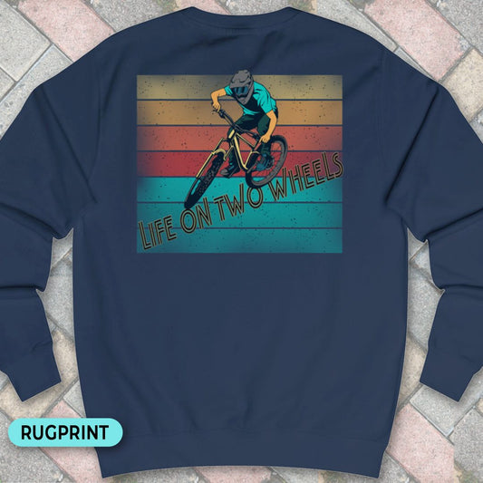 Life on Two Wheels rugprint Sweater