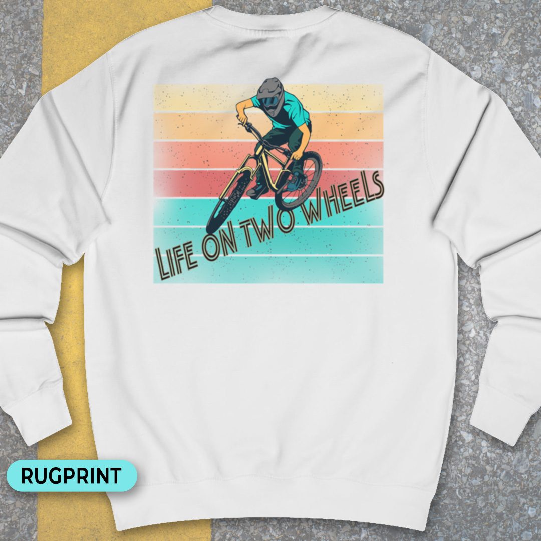 Life on Two Wheels rugprint Sweater