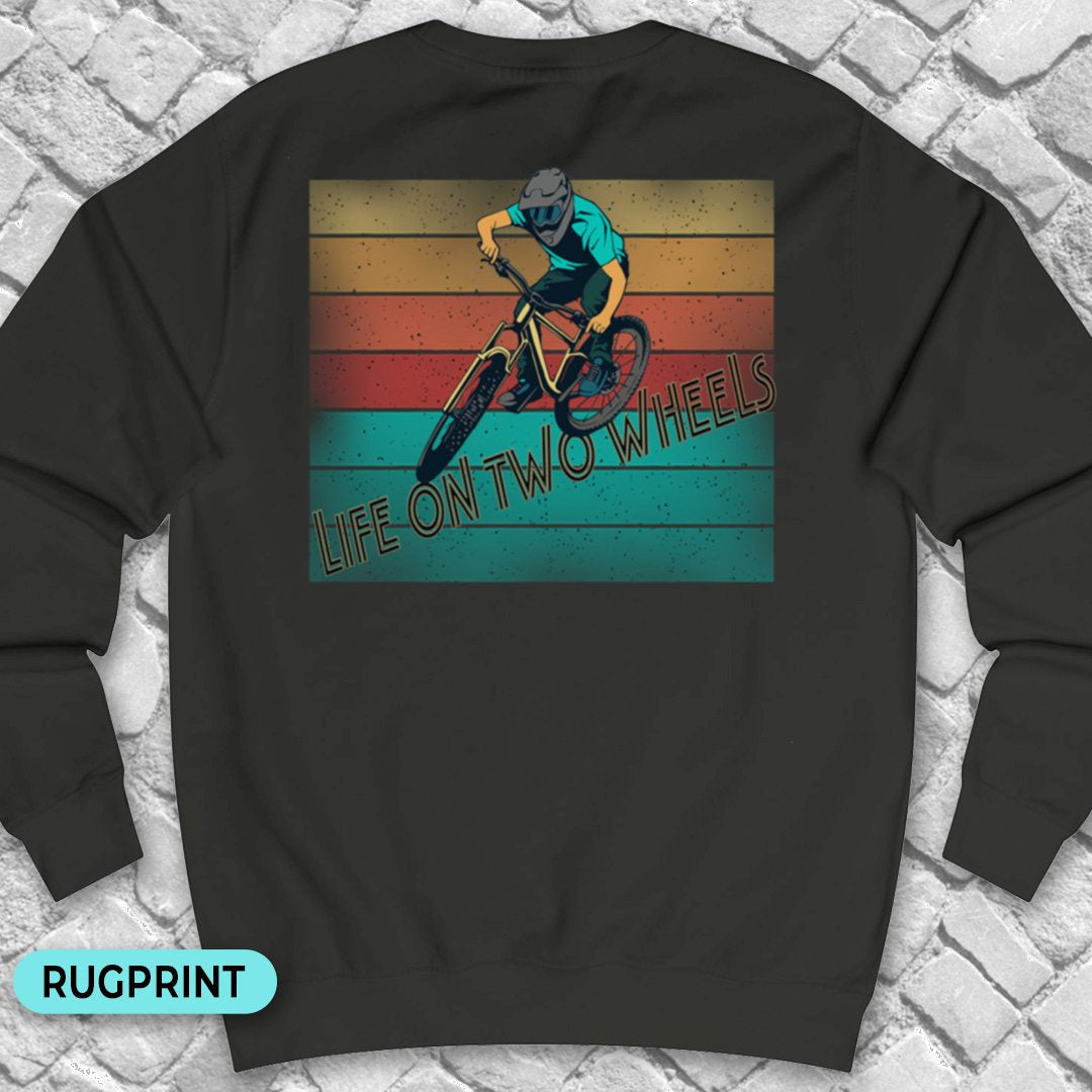 Life on Two Wheels rugprint Sweater