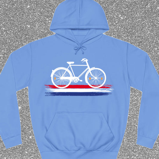Nederland Fietsland (wit) Hoodie