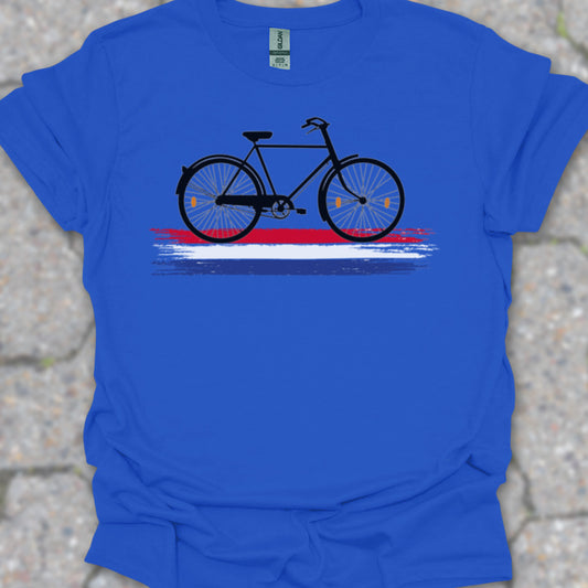 Nederland Fietsland (Zwart) T‑Shirt