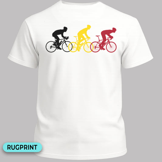 Koersers driekleur (rugprint) T‑Shirt