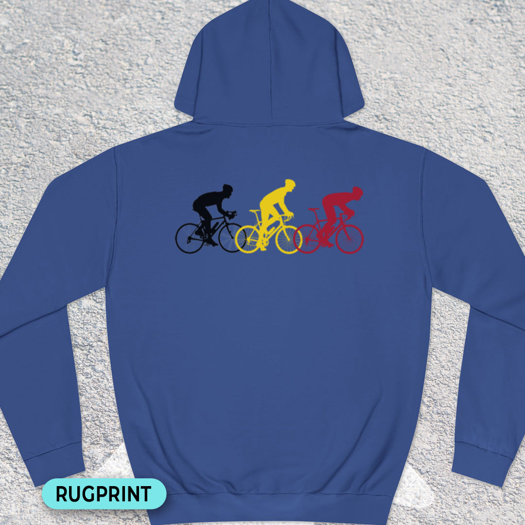 Koersers driekleur rugprint Hoodie