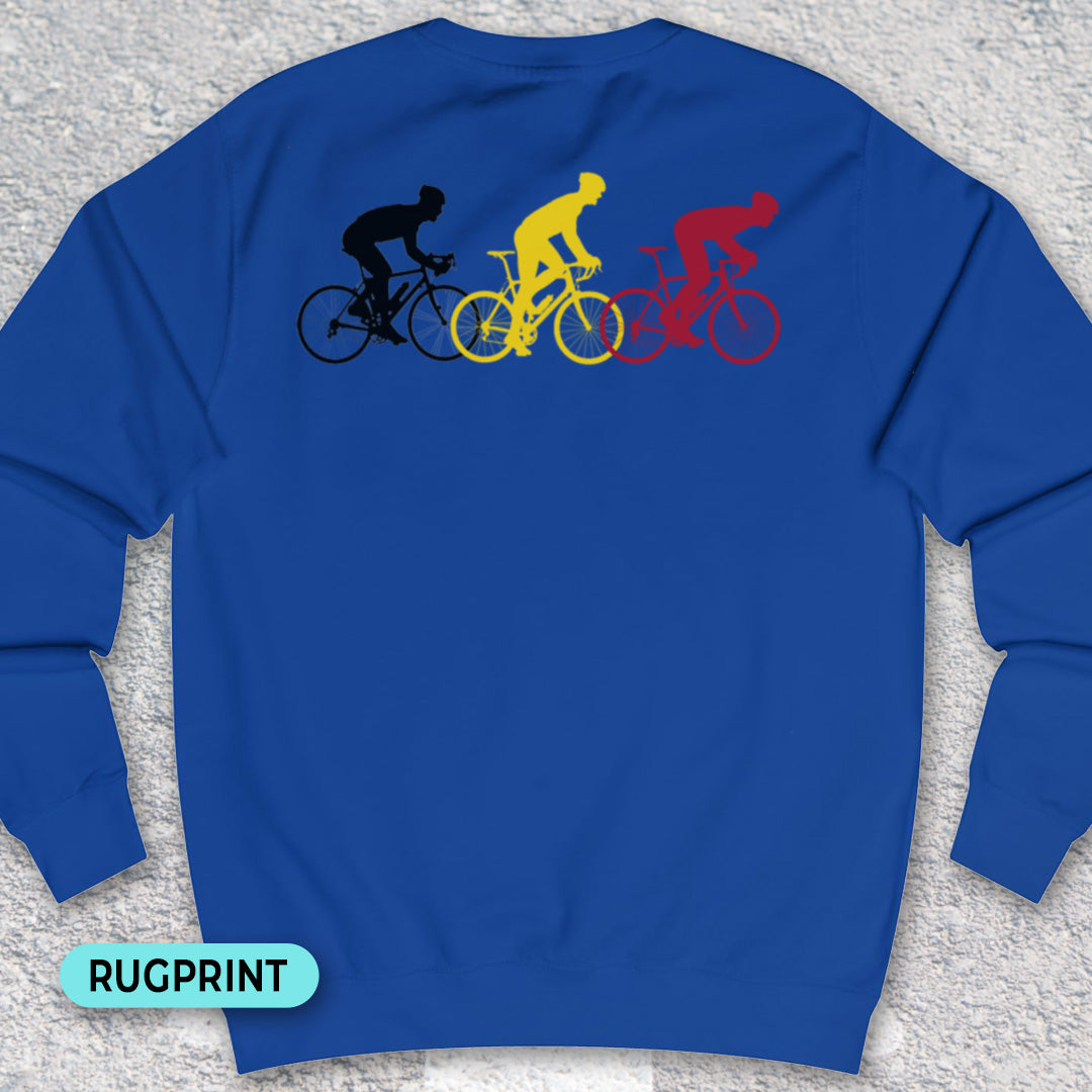 Koersers driekleur rugprint Sweatshirt