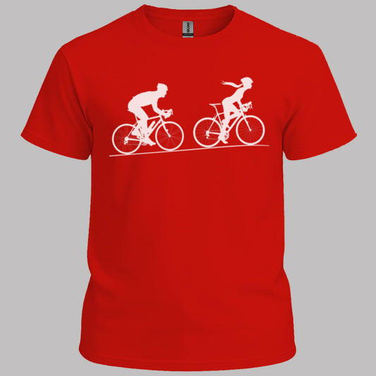 Achtervolging Hij (Wit) T‑Shirt