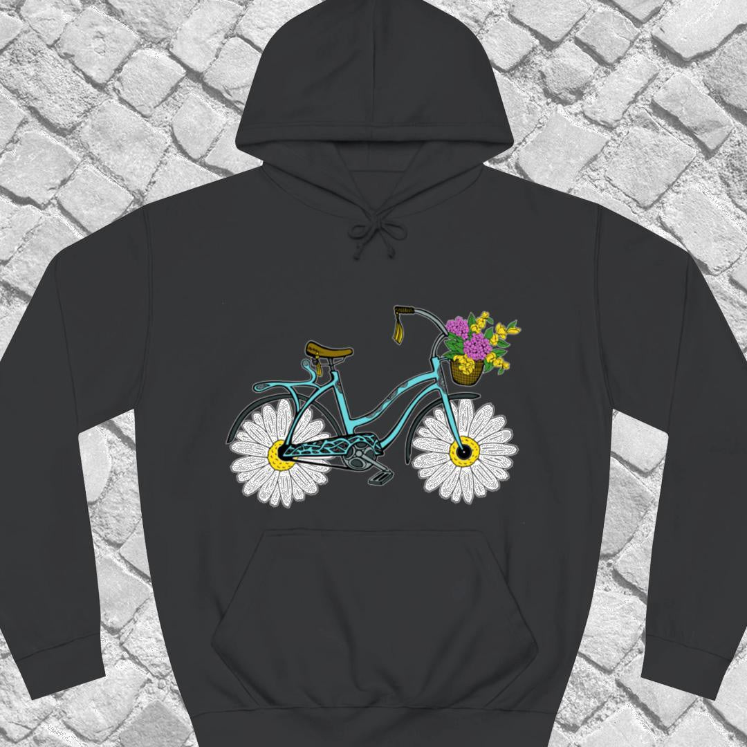 Fiets met madeliefwielen Hoodie