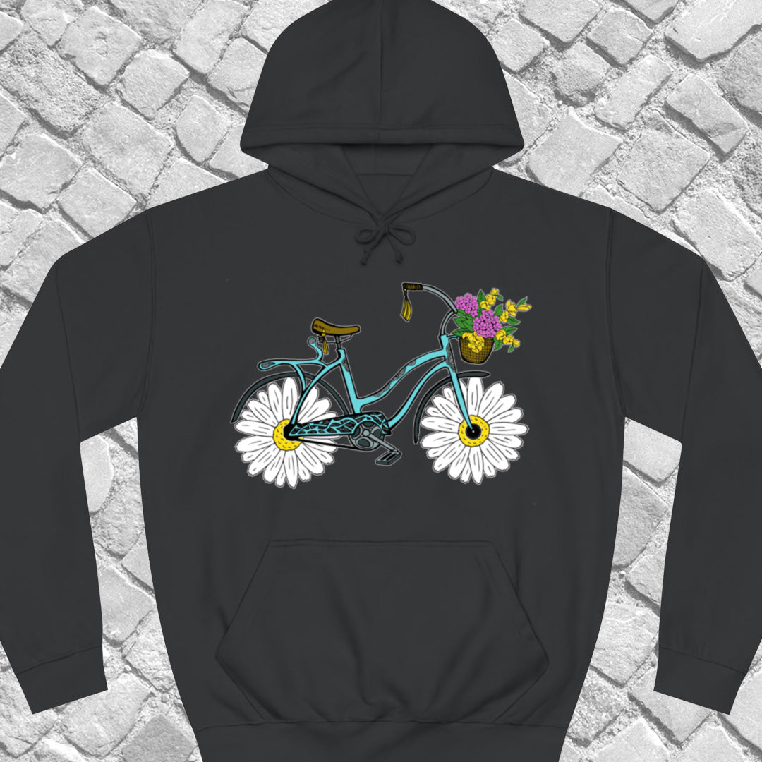 Hoodie Vélo aux roues marguerite