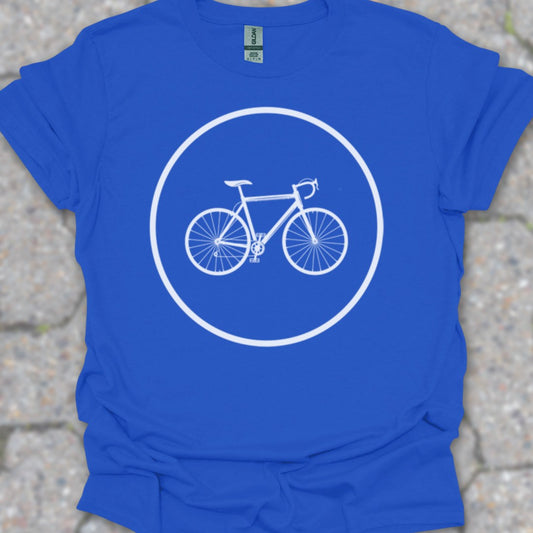 Racefietspad wit T‑Shirt