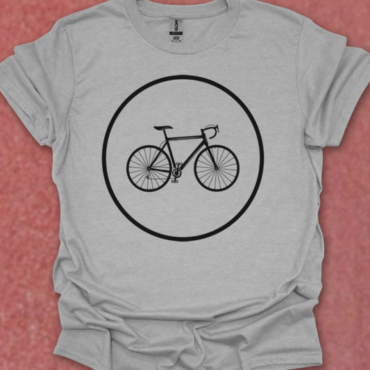 Racefietspad zwart T‑Shirt
