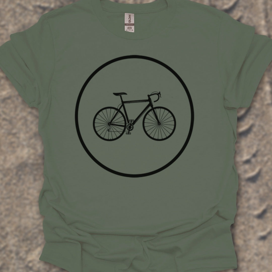 Racefietspad zwart T‑Shirt