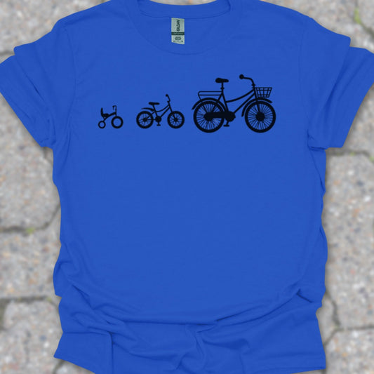 Mamafiets en kids zwart T‑Shirt