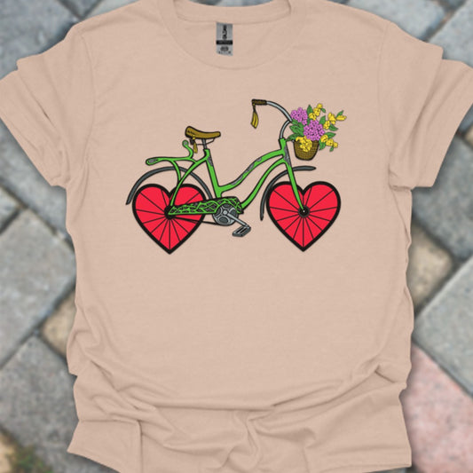 Fiets met hartwielen T‑Shirt