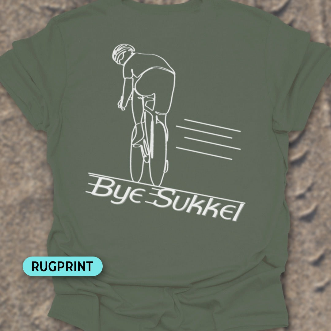 Bye Sukkel wit rugprint T-Shirt