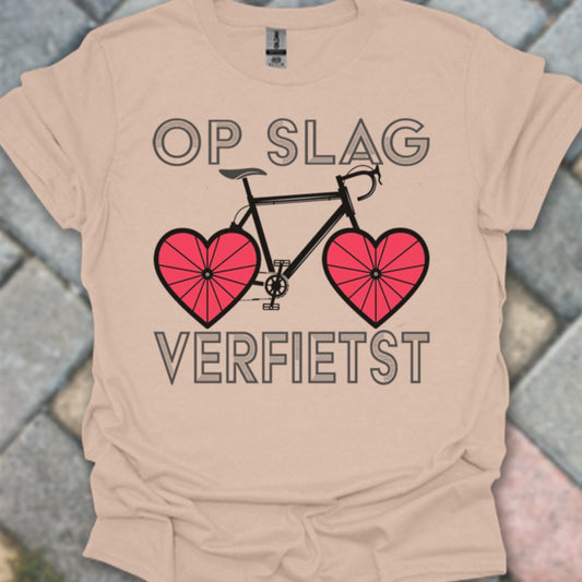 Op Slag Verfietst T‑Shirt