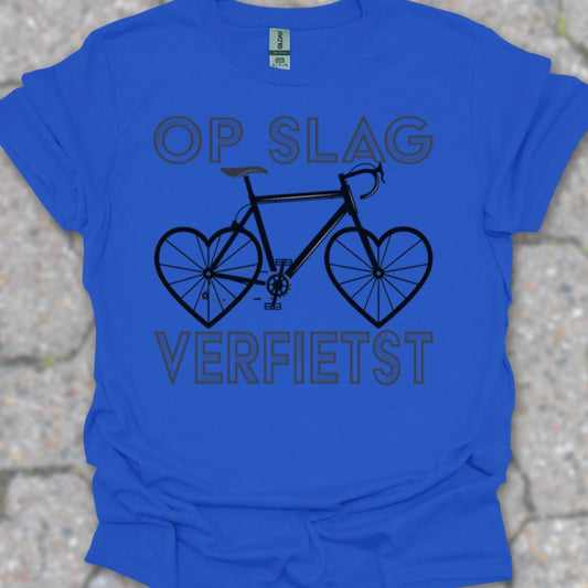Op Slag Verfietst (zwart) T‑Shirt