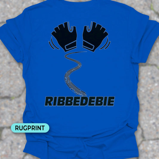 Ribbedebie zwaaien rugprint T‑Shirt