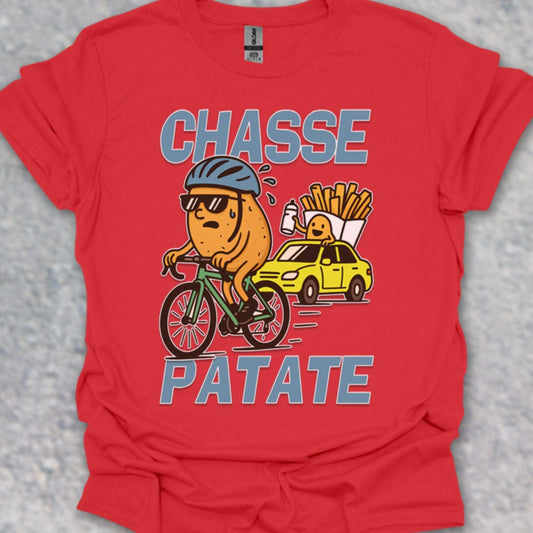 Chasse Patate met bezemwagen (rood) T‑Shirt