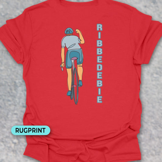 Ribbedebie verticaal rugprint T‑Shirt