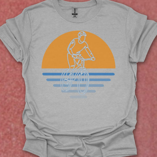 MTB zonsondergang T‑Shirt