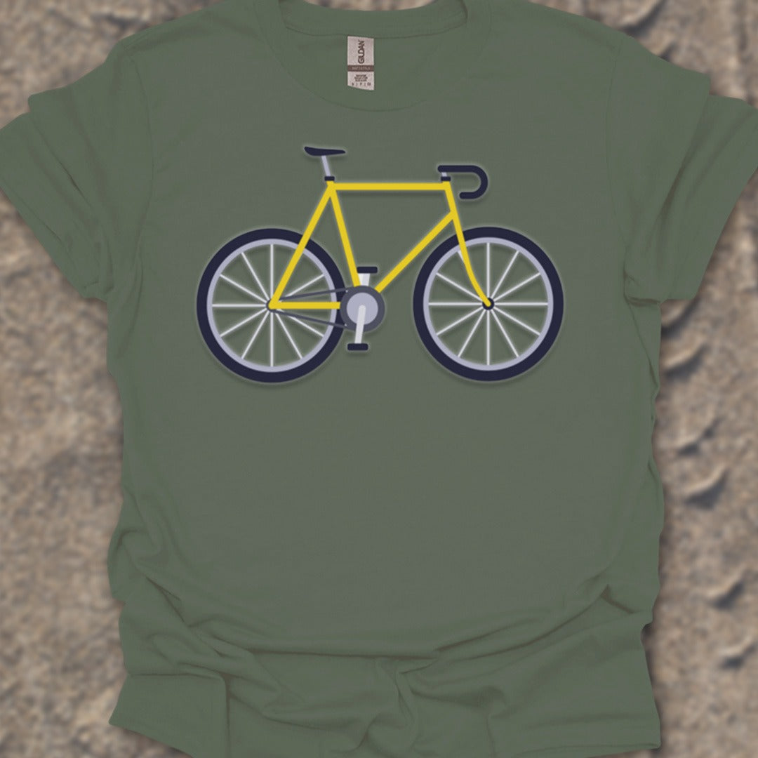 Racefiets geel T‑Shirt