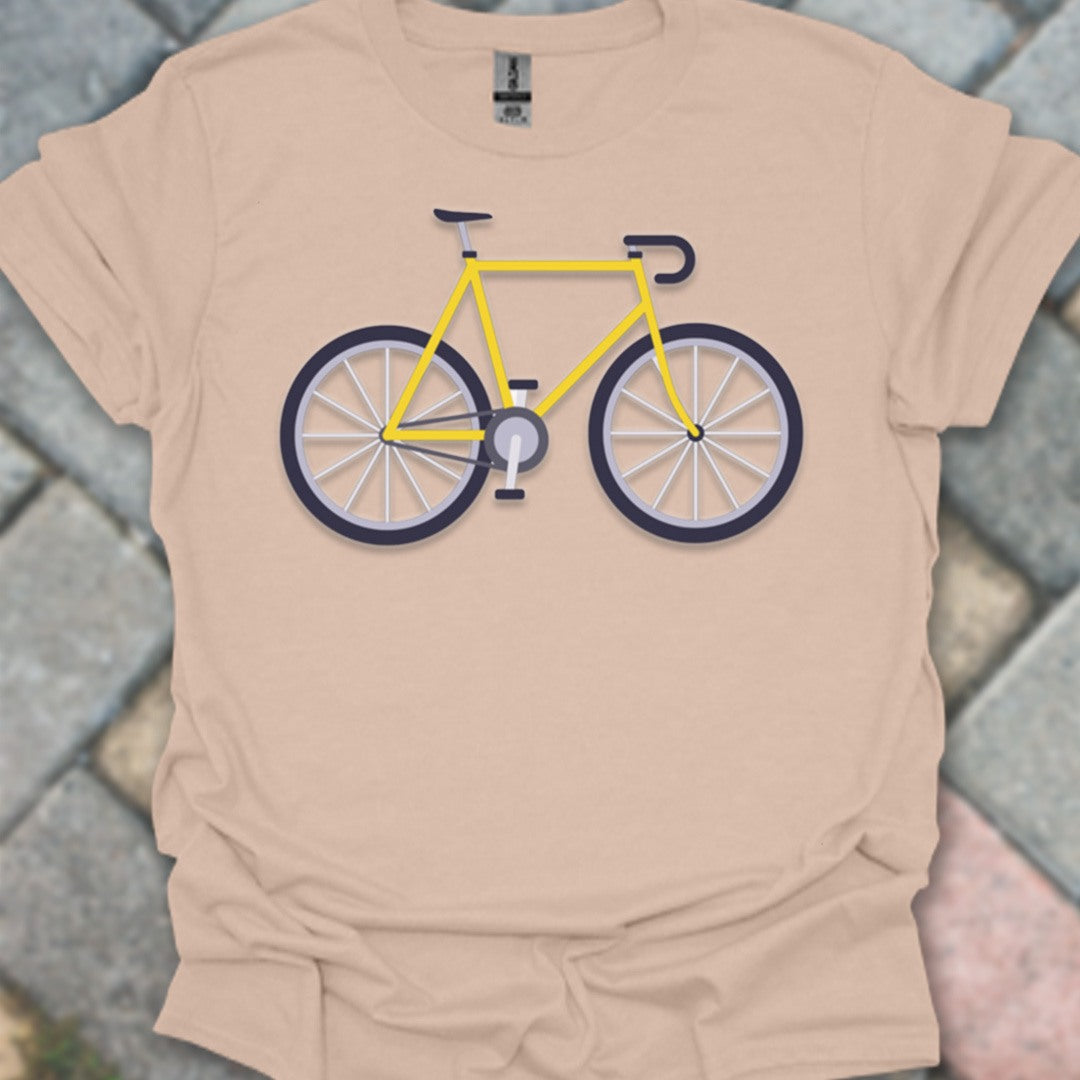 Racefiets geel T‑Shirt