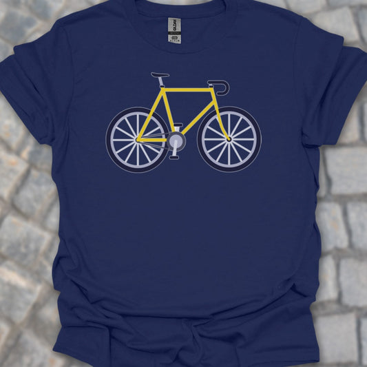 Racefiets geel T‑Shirt