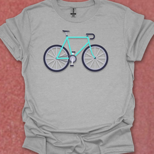 Racefiets turquoise T‑Shirt