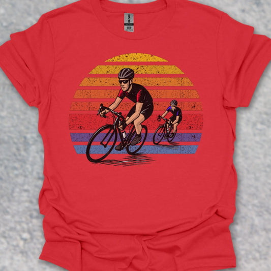 Wielrenners retro zon T‑Shirt